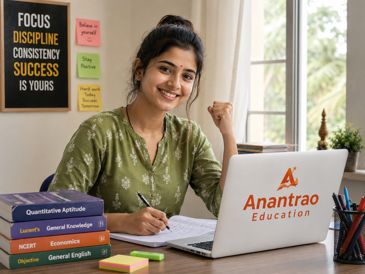 Student preparing for competitive exams